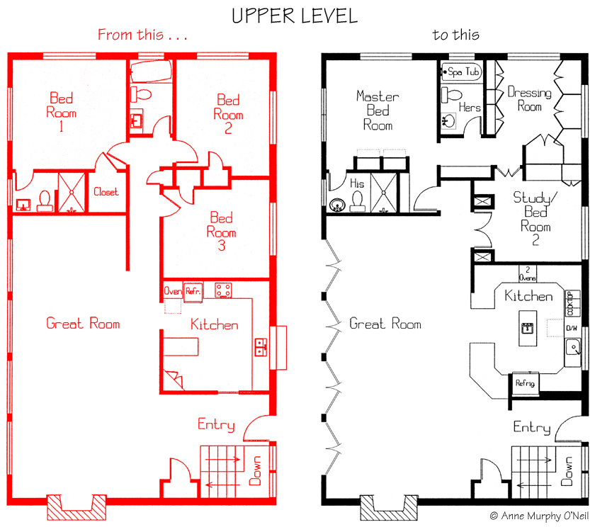 Upper level plan